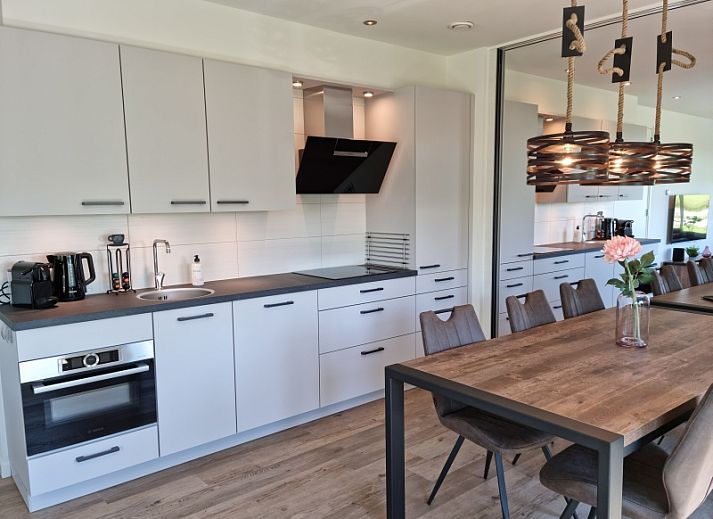 Gemuetliche Terrasse im Family House Smit Ferienhaus in De Cocksdorp Texel, Watteninseln.