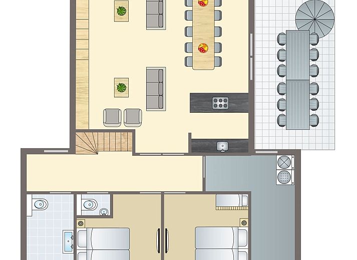 Unterkunft 0101288 • Bungalow Texel • Sluftervallei | 12-persoons bungalow | 12L