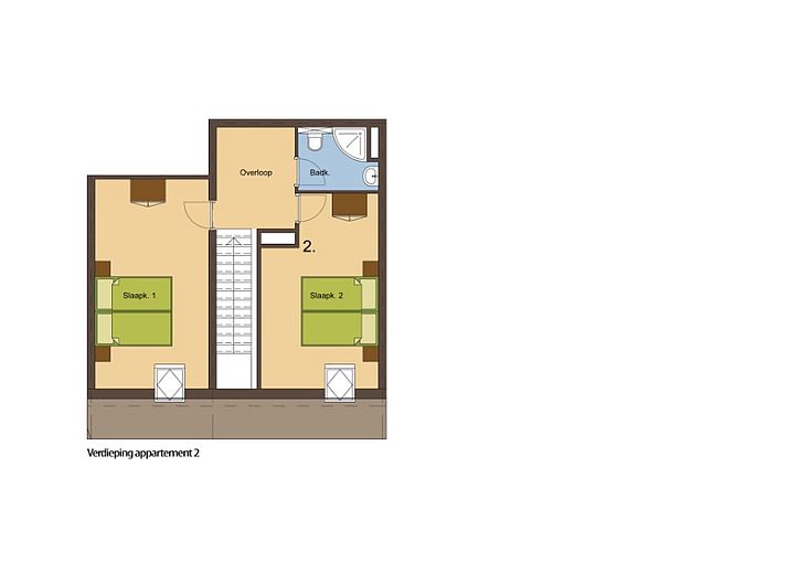 Gezellige woonkamer in Type S-2 vakantiehuis, De Cocksdorp, Texel, met comfortabele zithoek.