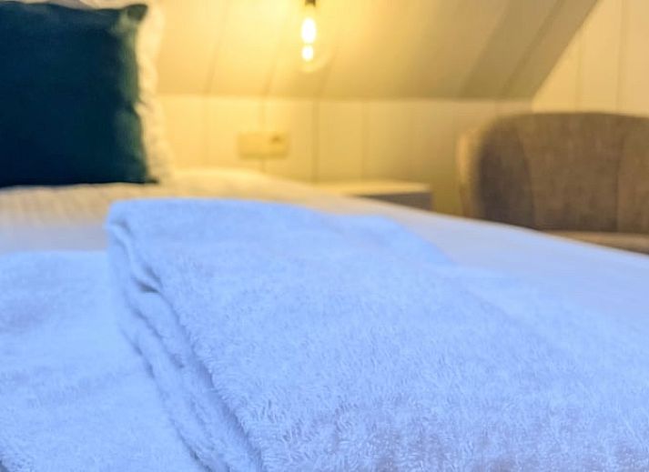 Luchtfoto van Vakantiehuis in De Cocksdorp, gelegen te midden van Texelse natuur.