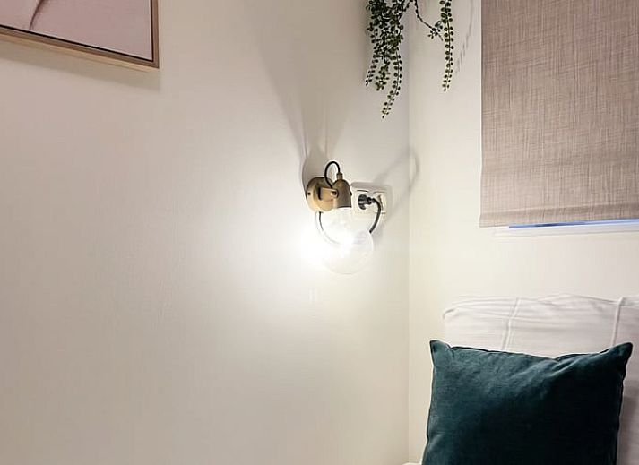 Gezellige woonkamer in Vakantiehuis in De Cocksdorp, Texel met comfortabele zitbanken.