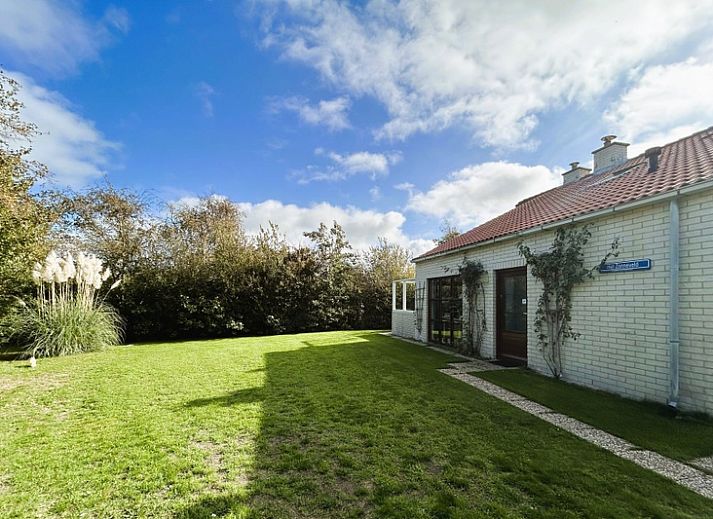 Vakantiehuis D 429 in De Cocksdorp, Texel, omgeven door groene natuur en rustieke charme op de Waddeneilanden.