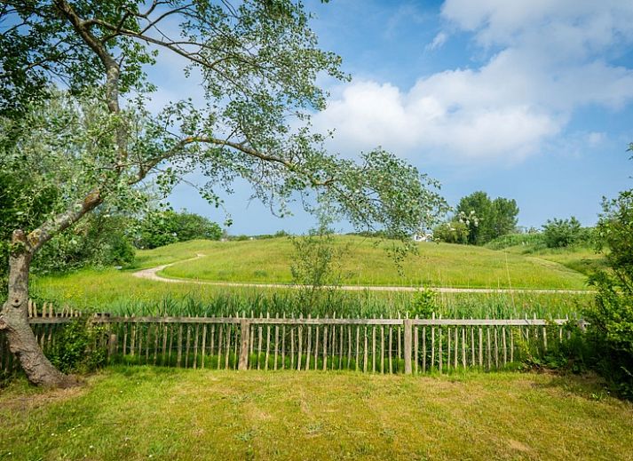 Vakantiehuis D 473 in De Cocksdorp, Texel, biedt een prachtig uitzicht op de omringende natuur vanaf het terras.