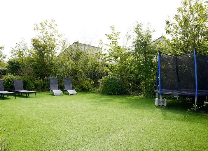 Das Ferienhaus D 439 in De Cocksdorp, Texel, bietet ein charmantes Aeusseres mit einer geraeumigen Auffahrt, ideal fuer einen entspannten Aufenthalt auf den Watteninseln.