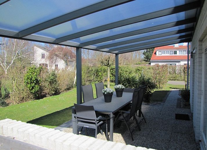 Ferienhaus D 756 in De Cocksdorp, Texel, mit sonniger Terrasse und gruenem Garten, ideal fuer einen entspannten Aufenthalt auf den Watteninseln.