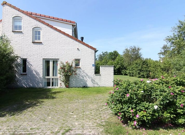 Vakantiehuis D 800 in De Cocksdorp, Texel, biedt een charmante buitenruimte met groene tuin en ontspannen sfeer op de Waddeneilanden.