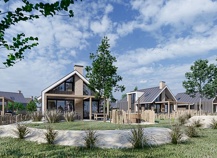 Detached house in De Cocksdorp, Texel offers beautiful views of nature from this modern vacation home on the Wadden Islands.