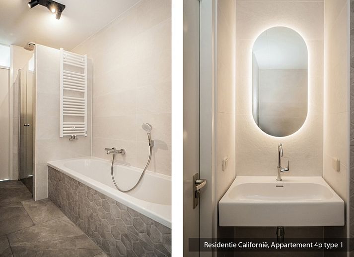 Stijlvolle zithoek in Type 1 vakantiewoning, De Koog, Texel met moderne inrichting en uitzicht op de natuur.