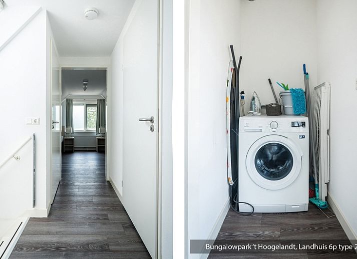 Gezellige woonkamer in Bungalowpark 't Hoogelandt vakantiehuis, De Koog, Texel met moderne inrichting.