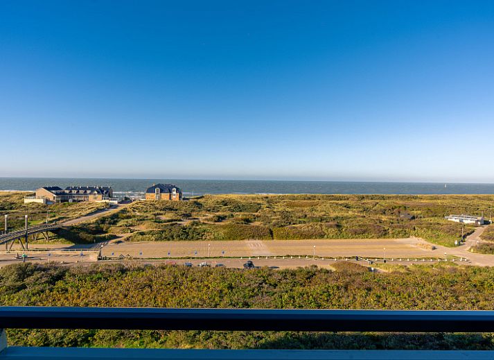 Tweede slaapkamer met twee bedden in Appartement Juliana 154 Zeezicht, De Koog, Texel.