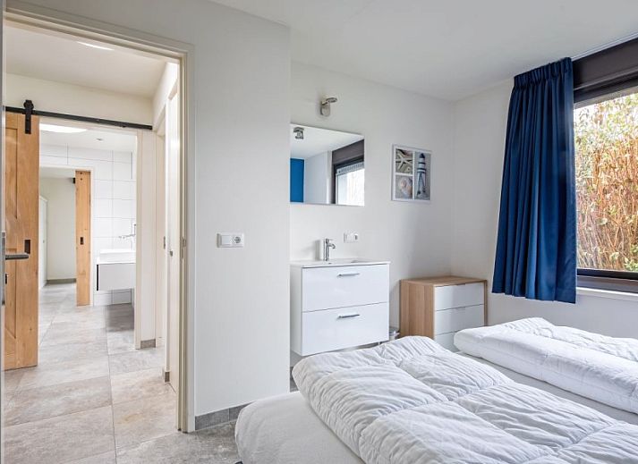 Luchtfoto van Orchismient 20, De Koog, vakantiehuis met ruime tuin op Texel, Waddeneilanden.