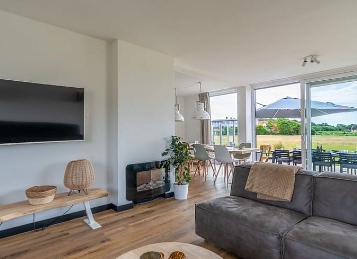 Huisje in De Koog, Texel, vakantiehuis met ruime tuin en terras met uitzicht op de Waddeneilanden.