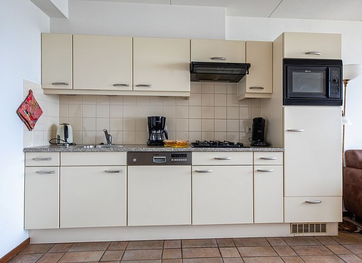 Gezellige woonkamer in Resort De Buteriggel - Appartement 1 met uitzicht op zee in De Koog, Texel.