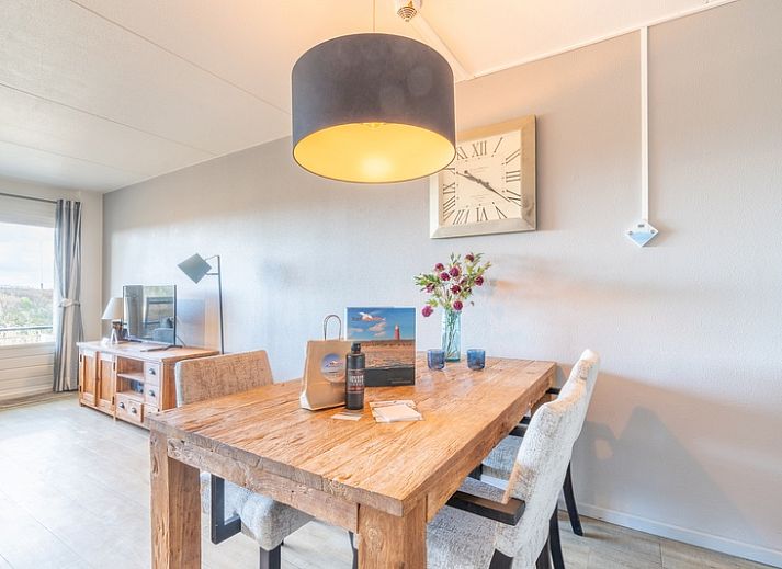 Comfortabele zithoek in Appartement Juliana 046 met uitzicht op zee, De Koog, Texel.