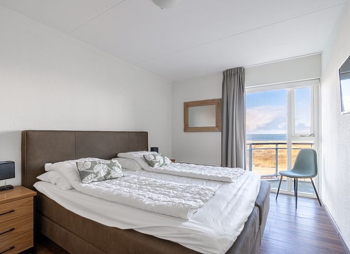 Stijlvolle woonkamer van Appartement Juliana 166 Zeezicht in De Koog, Texel met zeezicht.