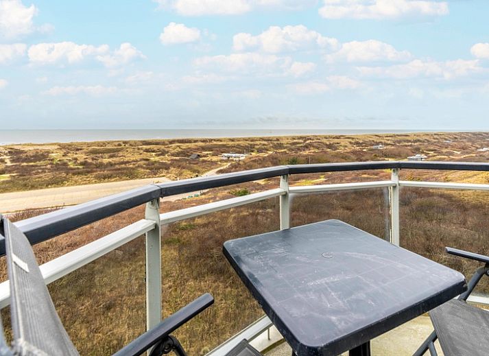 Stijlvolle woonkamer van Appartement Juliana 166 Zeezicht in De Koog, Texel met zeezicht.