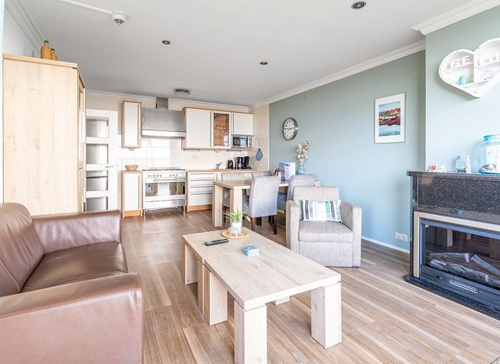 Gezellige woonkamer met zeezicht in Appartement Juliana 164 Zeezicht, De Koog, Texel.
