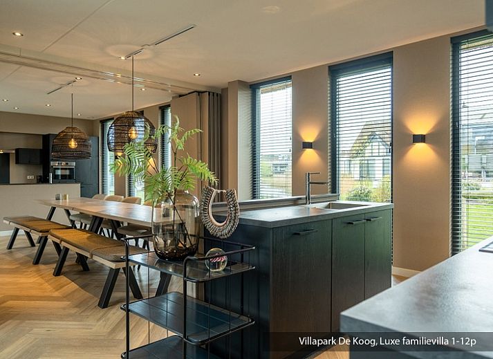 Exterieur van Luxe familievilla 12p in De Koog, Texel met ruime tuin en terras op de Waddeneilanden.
