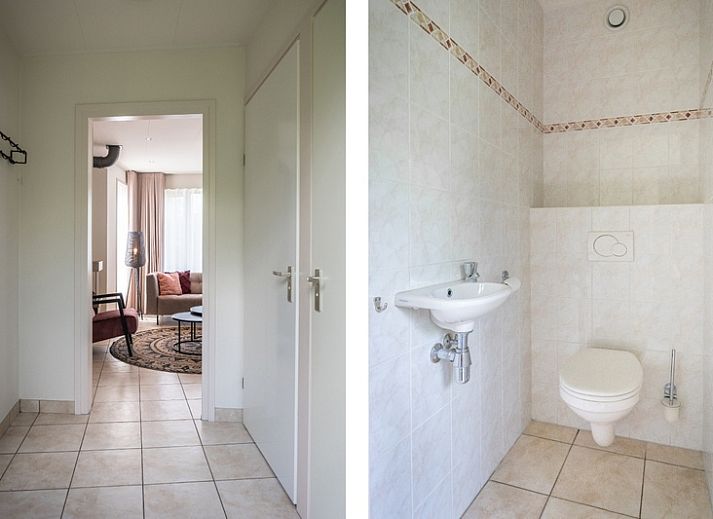 Gezellig terras bij Bungalow 19A in De Koog, Texel, vakantiehuis omringd door natuur op de Waddeneilanden.