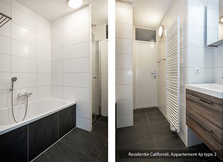 Moderne keuken in Type 2 vakantiewoning, De Koog, Texel, Waddeneilanden.