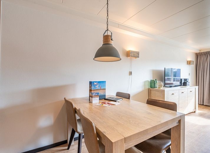 Stijlvolle woonkamer in Appartement Anna 218, De Koog, Texel, met comfortabele bank en moderne inrichting.