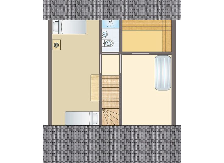 Beach Park Texel 4-persoons villa 4L1 in De Koog met zonnige veranda en groene omgeving op Texel.
