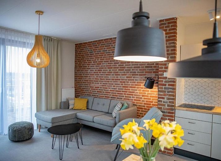 Vorderansicht der Ferienwohnung fuer 4 Personen in De Koog, Texel, Watteninseln, ideale Ferienunterkunft fuer Familien.