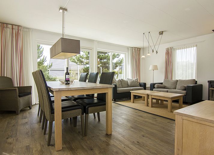 Gemuetliches Wohnzimmer in der Villa Beach Park Texel, De Koog, Texel, ideales Ferienhaus fuer 6 Personen.