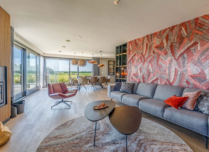 Villa 16 Weegeswaal in De Waal, Texel met panoramisch uitzicht op het omringende landschap.