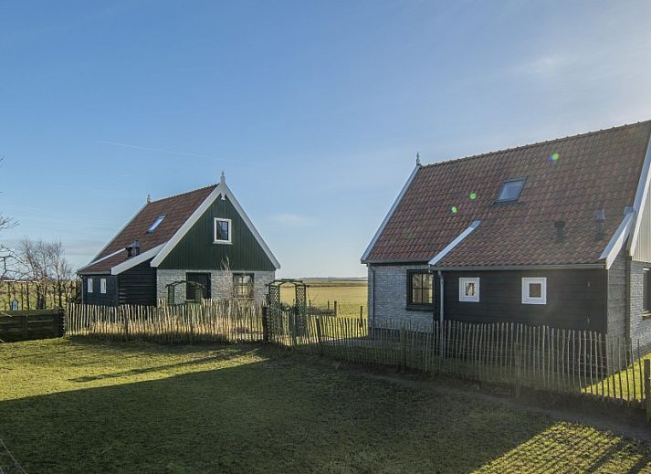 Bargerhof Texel vakantiehuis in De Waal met panoramisch uitzicht op het Texelse landschap.