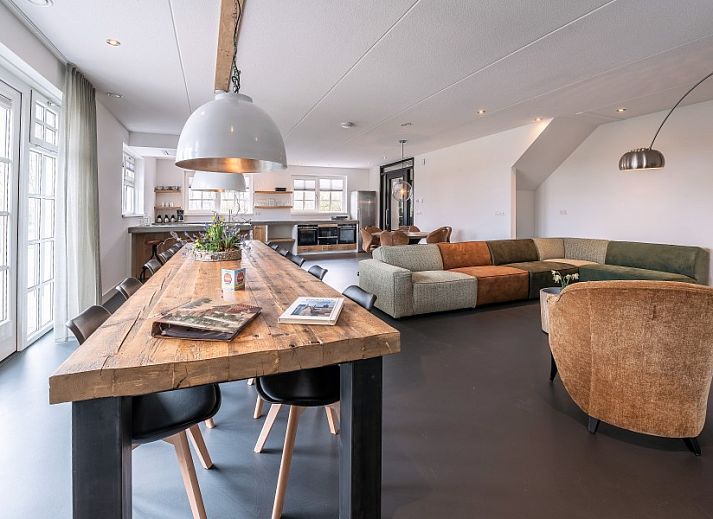 Aerial photo of Group Residence Nieuw Leven Texel in Den Burg with green surroundings and playground on the Wadden Islands.