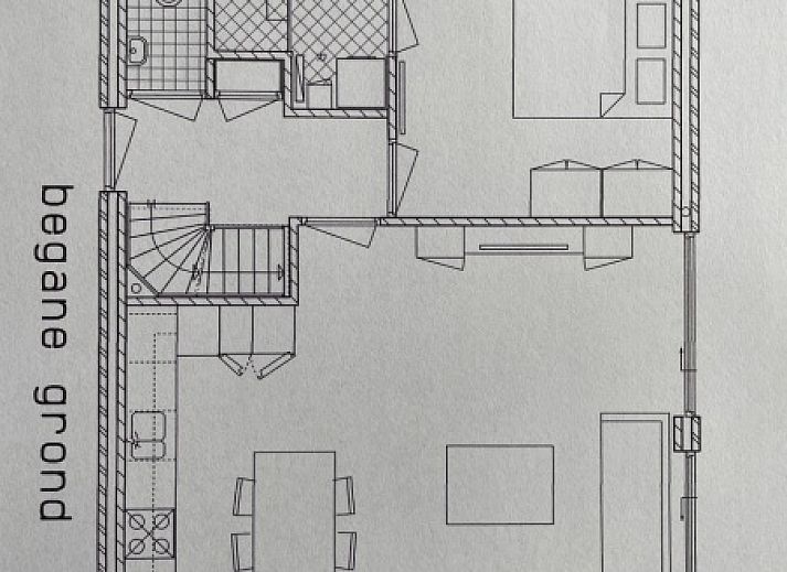 Terras met zitje bij Villa 3C in Den Burg Texel, vakantiehuis op de Waddeneilanden voor ultiem comfort.