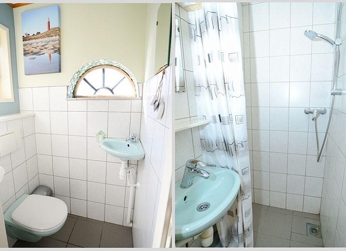 Rustikales Ferienhaus De Boet in Den Hoorn, Texel, umgeben von viel Gruen und einem gemuetlichen Aussenbereich.