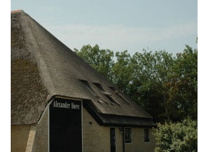 Ferienhaus Alexanderhoeve in Den Hoorn Texel mit Sonnenterrasse und Reetdach, ideal fuer einen entspannten Aufenthalt auf den Watteninseln.