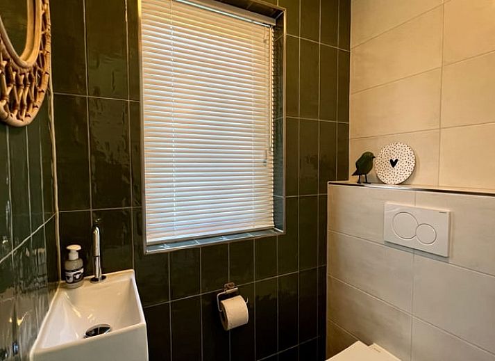 Gemuetliches Wohnzimmer des Ferienhauses in Den Hoorn, Texel, mit viel natuerlichem Licht.