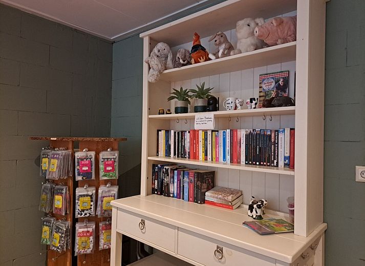 Modern eingerichteter Wohnwagen mit Vorzelt in Oosterend, Texel, Watteninseln mit Luxuskueche und komfortablem Schlafzimmer.