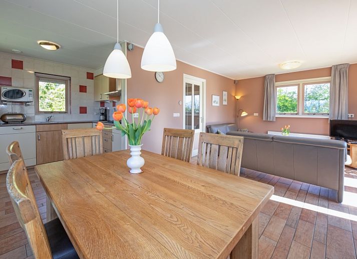 8690 - Junier - Huisman-Ferienhaus in Sued-Eierland, Texel, mit sonnigem Garten und traditioneller Backsteinfassade.