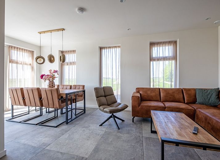 Ferienhaus De Noordbunder in Zuid-Eierland, Texel mit herrlicher Aussicht auf die gruene Umgebung.