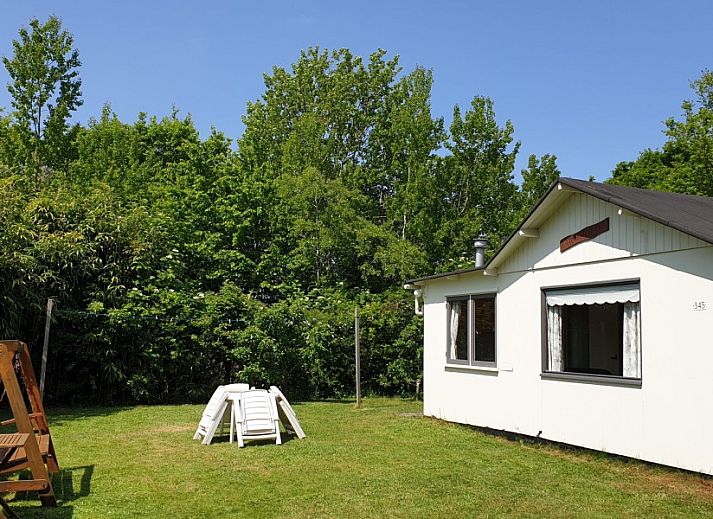 Knusse stapelbedkamer in De Strandloper bungalow, De Koog, Texel.