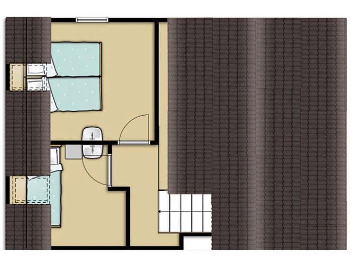 Gezellige woonkamer van Vakantiehuis Gortersmient 330 in De Dennen, Texel met comfortabele banken.