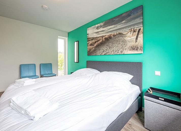 Modernes Wohnzimmer im Bungalow 82 - De Luwte, Bungalowpark Uterste Coogh, De Dennen, Texel.