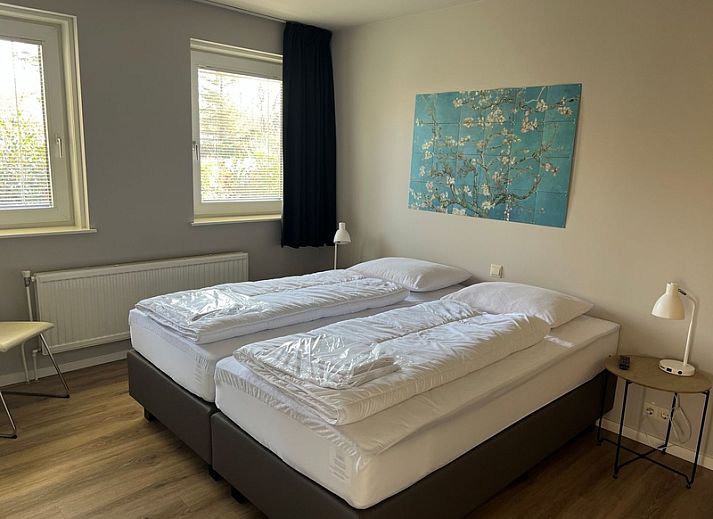 Stilvolles Wohnzimmer im Bungalowpark 't Hoogelandt - Bungalow-Texel, De Dennen, Texel, Waddeninseln.