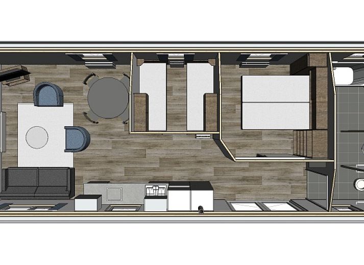 Villetta behindertengerechte Unterkunft mit Garten in De Dennen, Texel, Waddeninseln.