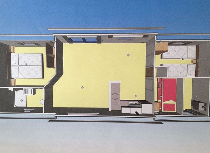 Geniet van de zon op het terras van Chalet Julie, Vakantiepark de Bremakker in De Dennen, Texel, een prachtig vakantiehuis op de Waddeneilanden.