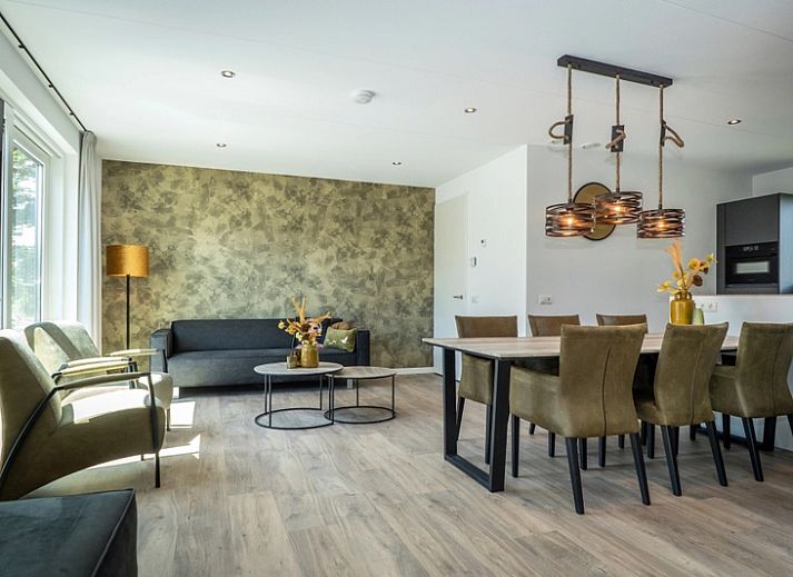 Moderne villa met terras bij Vakantiepark De Koorn-aar, De Dennen, Texel, ideaal voor ontspanning.