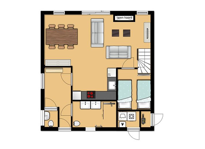 Ontspan op het zonnige terras van Bungalowpark Gortersmient in De Dennen, Texel.