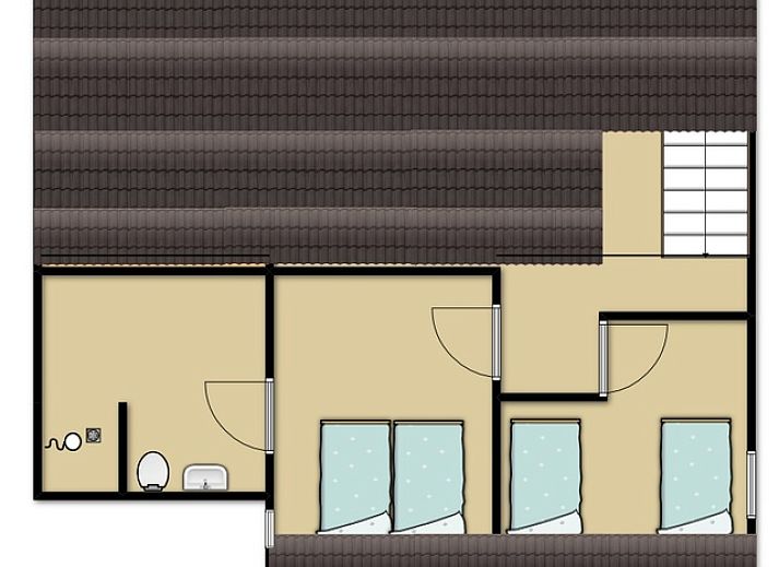 Gemuetliches Wohnzimmer im Ferienhaus Gortersmient 326, De Dennen, Texel mit bequemen Sitzgelegenheiten und Kamin.