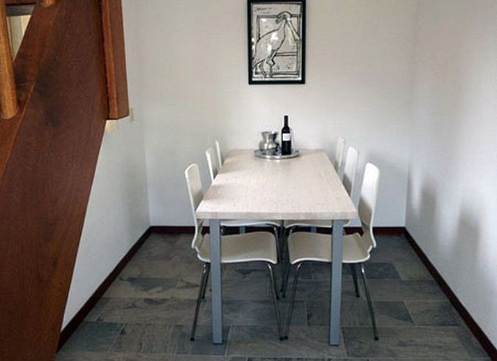 Grundriss des Ferienhauses Gortersmient 326, Texel, mit grossem Wohn- und Essbereich.