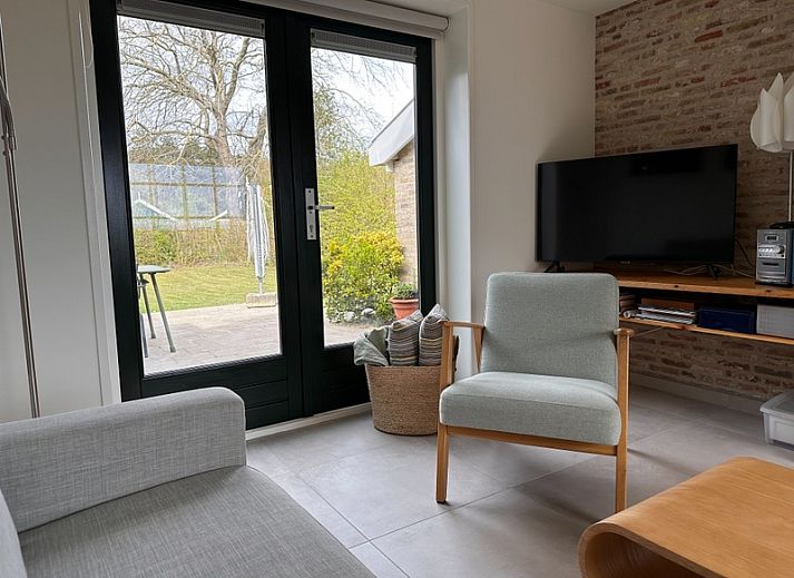 Aussenansicht von 't Seumerhuussie in De Dennen, Texel; charmantes Ferienhaus auf den Watteninseln.