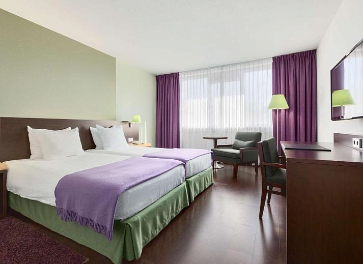 Comfortable double room in NH Maastricht vacation apartment, located in the heart of South Limburg.